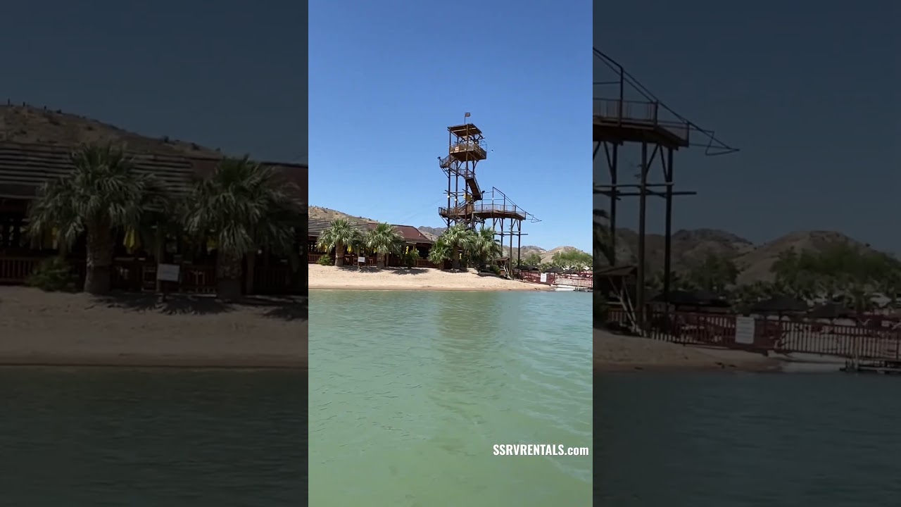 Camping on the Colorado River @ Pirates Cove in Needles California #ssrv #camping #california #fyp