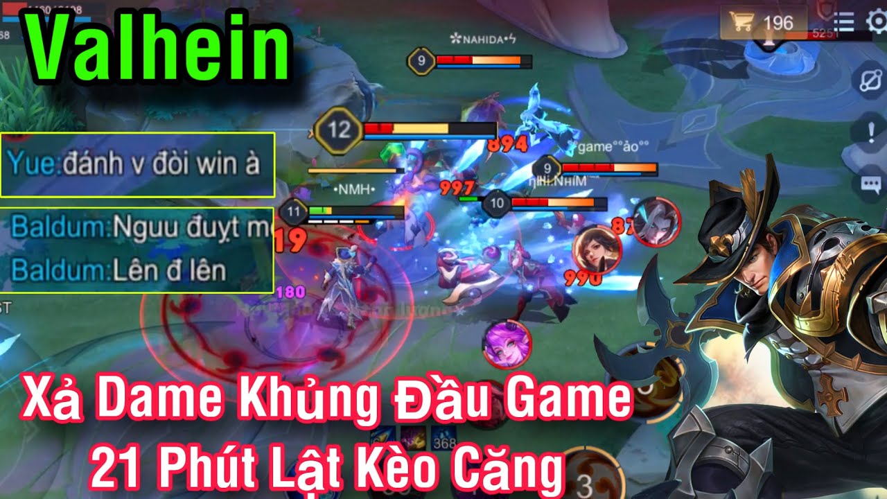 VALHEIN Bắn Phát Nào Đau Phát Đó Sức zmajnh Đầu Game và 20 Phút Lật Kèo Căng