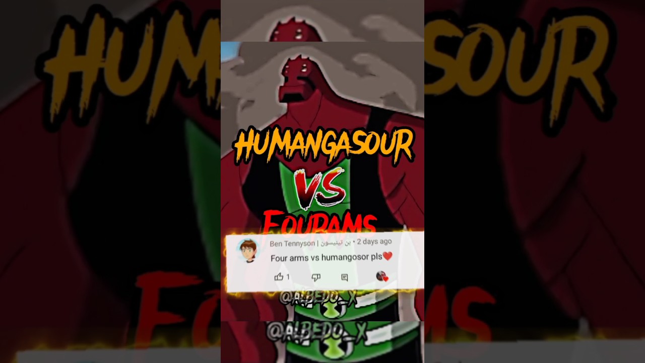 Humangasour vs fourams comparing two 🐐 #ben10alienforce #ben10omniverse #cartoonnetwork#shorts
