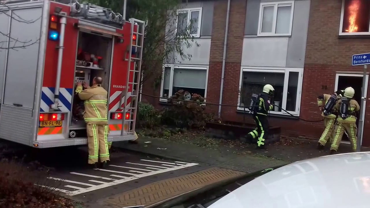Wasdroger in brand Nijverdal 29-11-2017