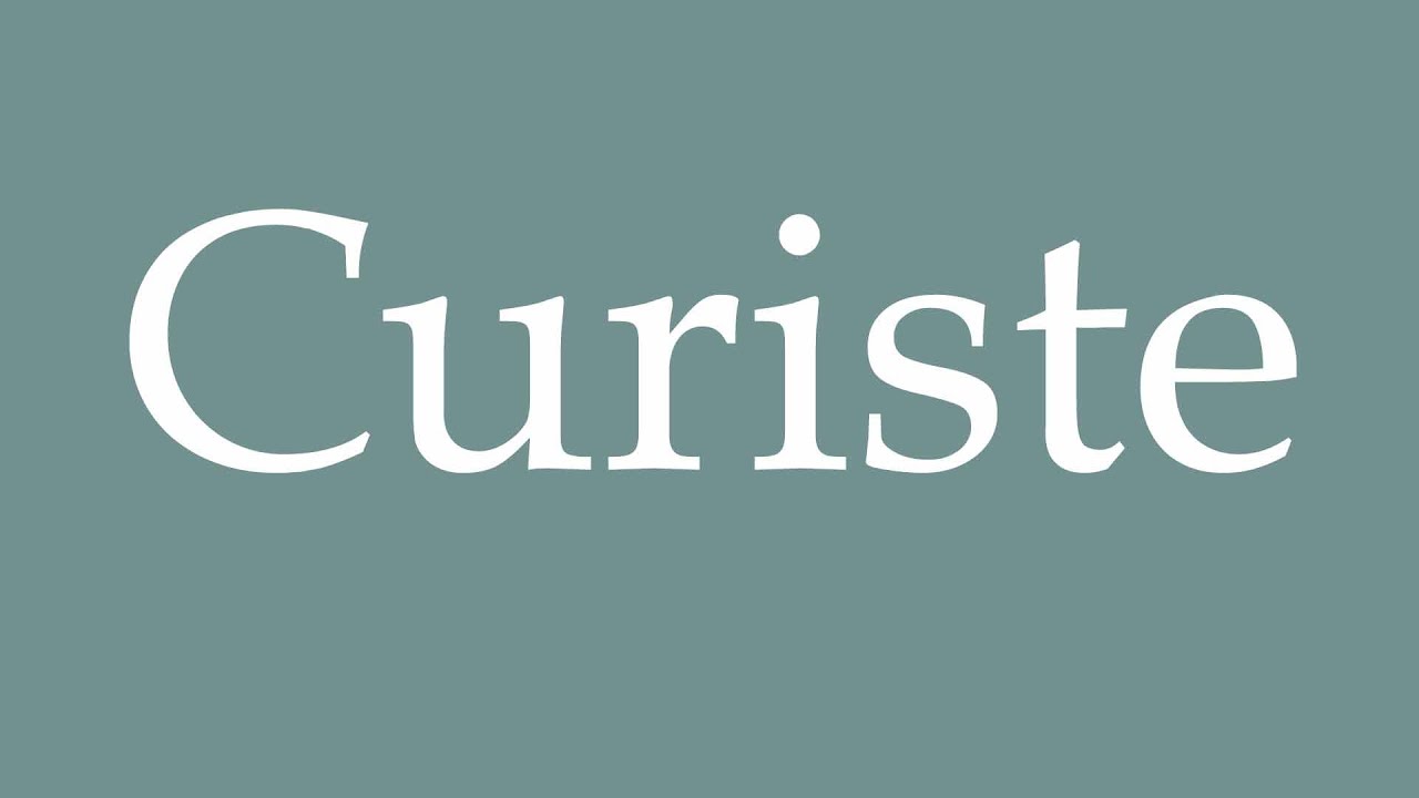 How to Pronounce ''Curiste'' (Spa patient) Correctly in French
