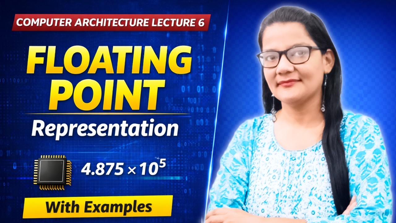 Floating Point Representation in Computer Architecture | COA Lecture 6 (With Examples)