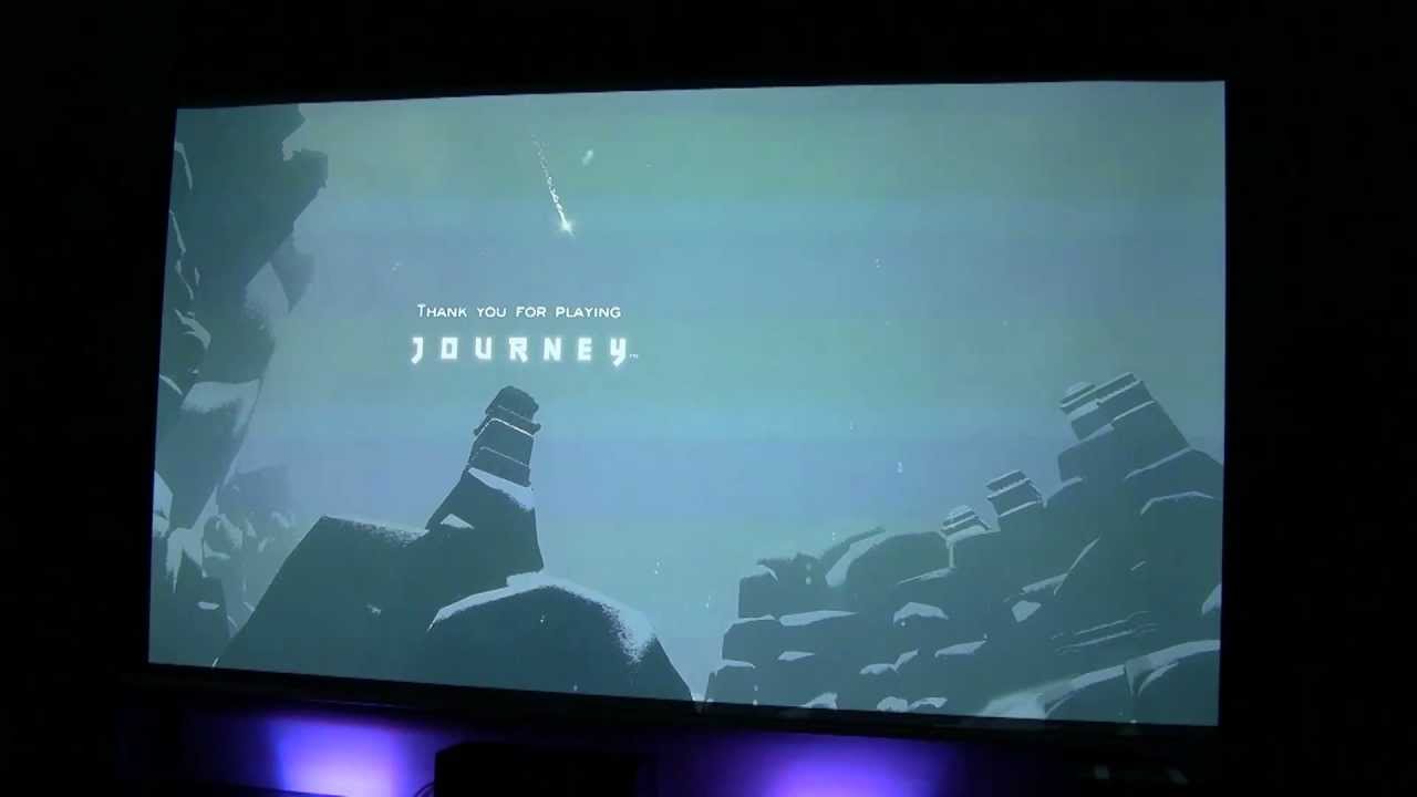 Playing Journey (PS3) on Mitsubishi HC3200 Projector