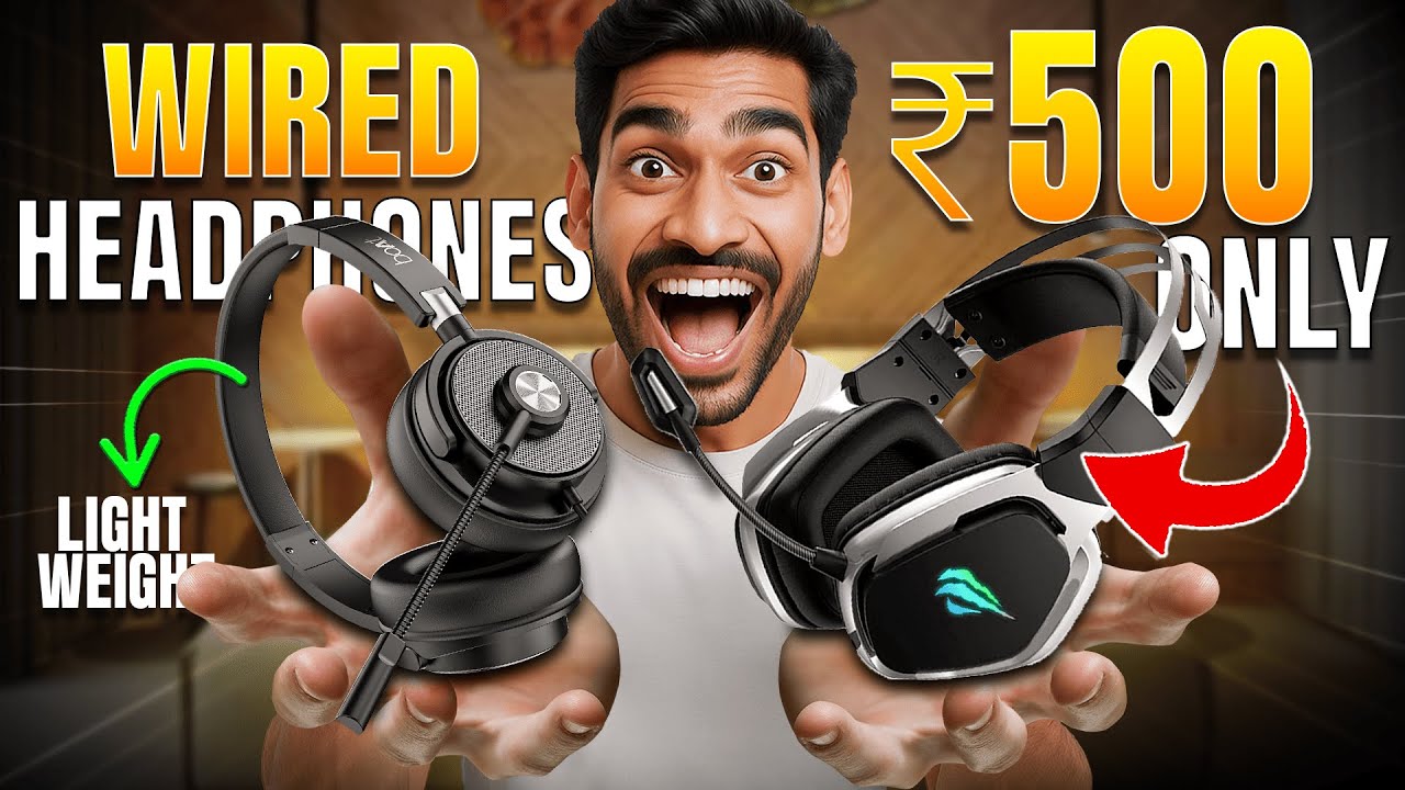 Best Wired Headphones Under 500 (2025)⚡ Top Picks⚡ Top 5 Best Gaming Headphones Under 500