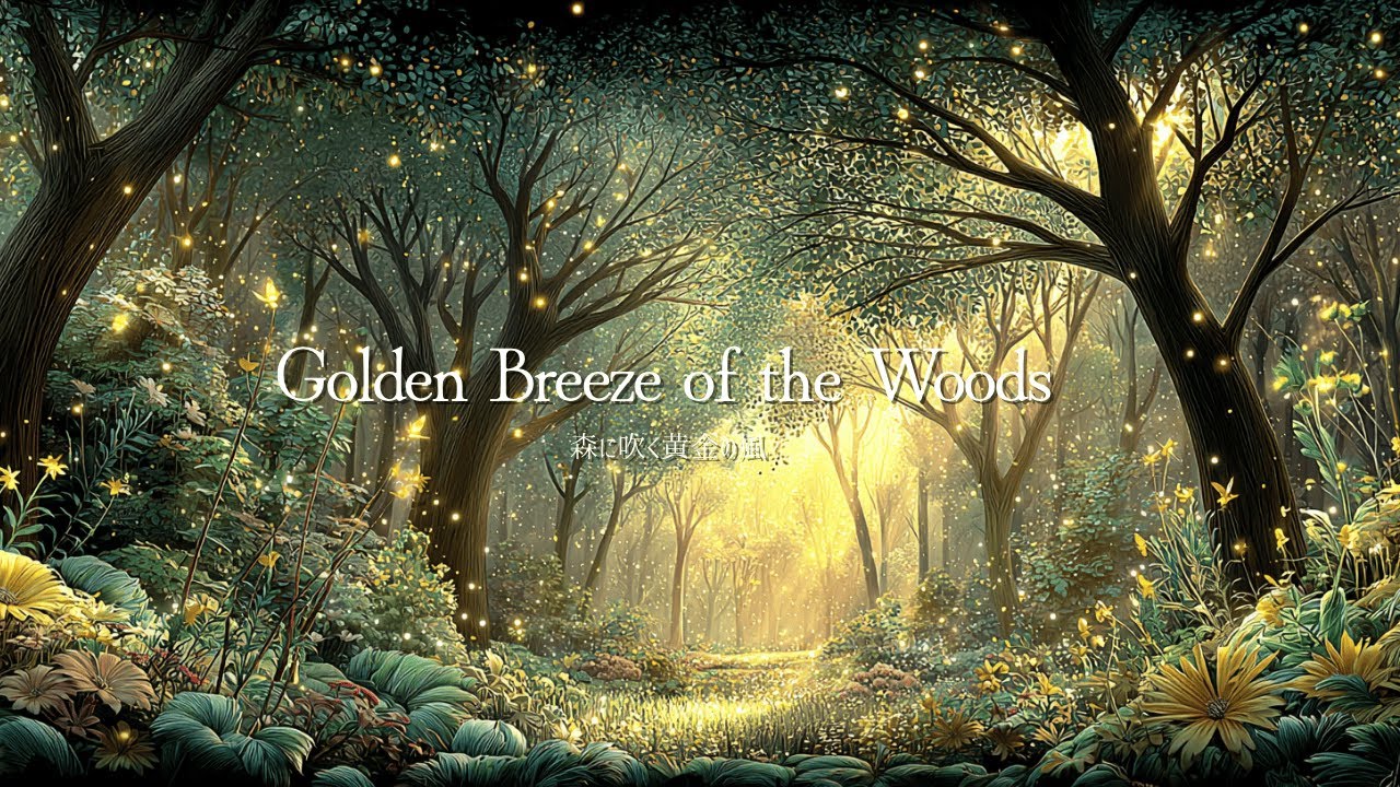 Ambient Music for Calm Focus | Golden Breeze of the Woods🌳【森に吹く黄金の風】