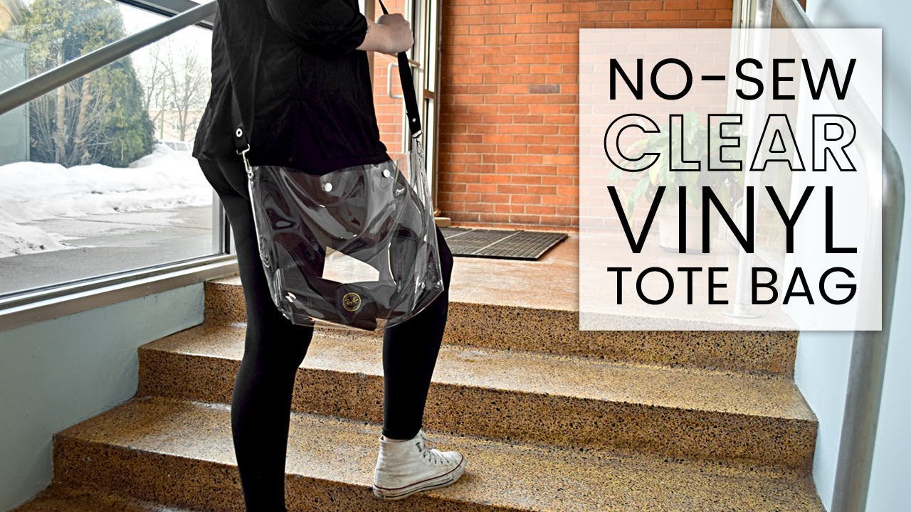 How to Make a No Sew Clear Vinyl Bag