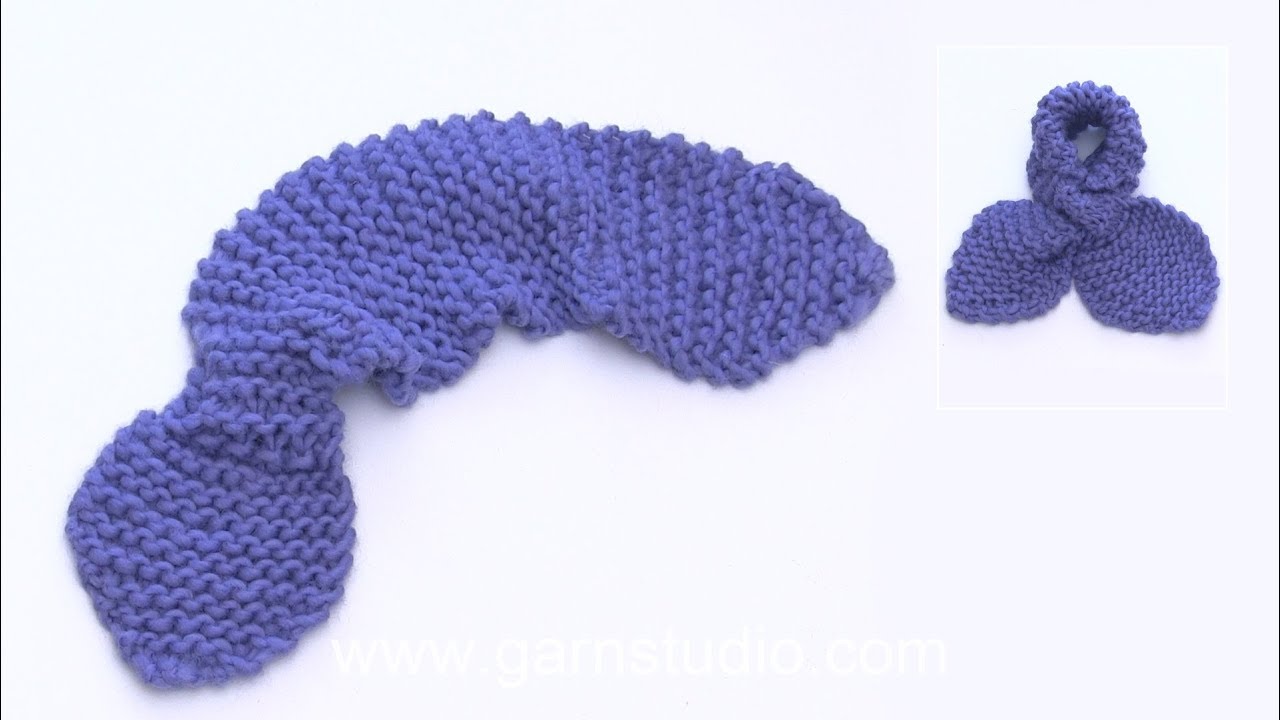 How to work a cheat knot / hole to a scarf.