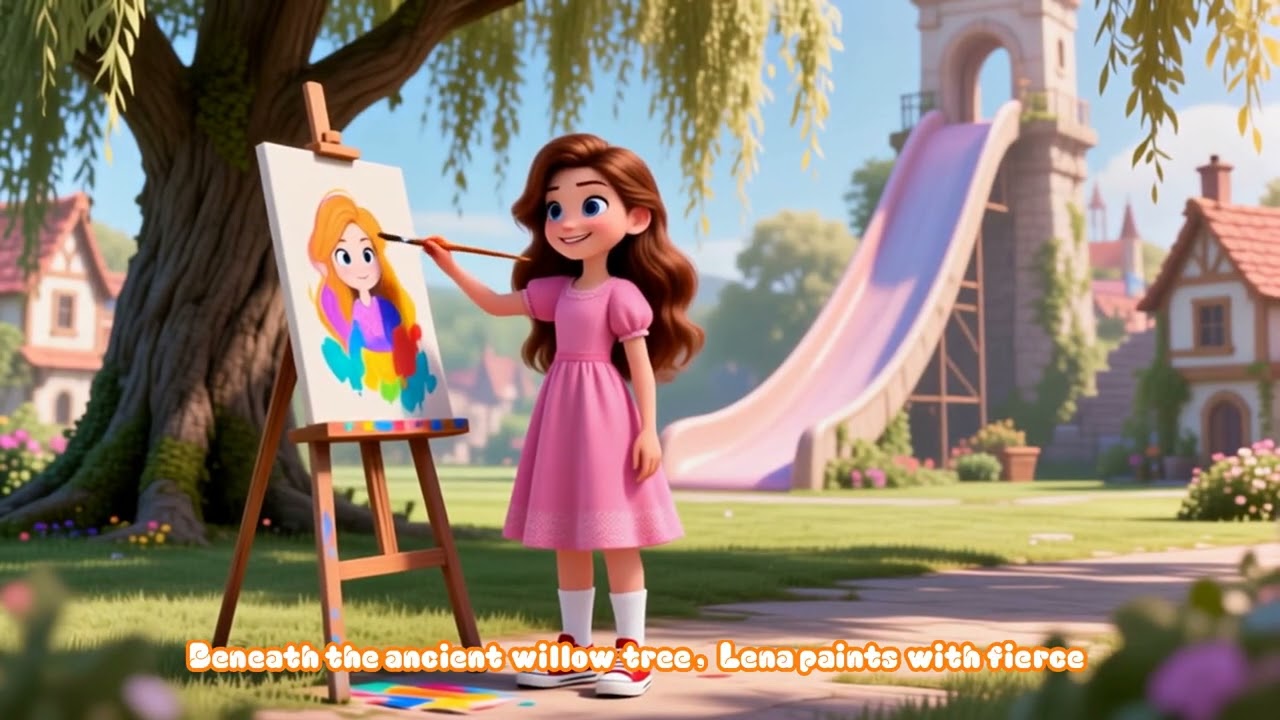 “She Painted Once… and the World Changed Forever | Lena’s Magical Brush”