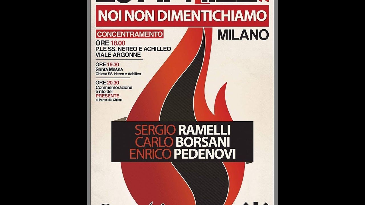29 Aprile 2017 - Commemorazione di Sergio Ramelli