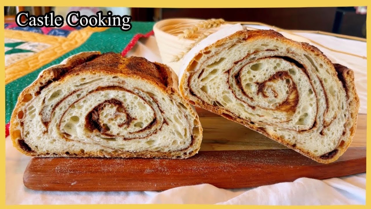 Cinnamon Brown Sugar Sourdough Bread Recipe 시나몬 브라운설탕 천연발효빵