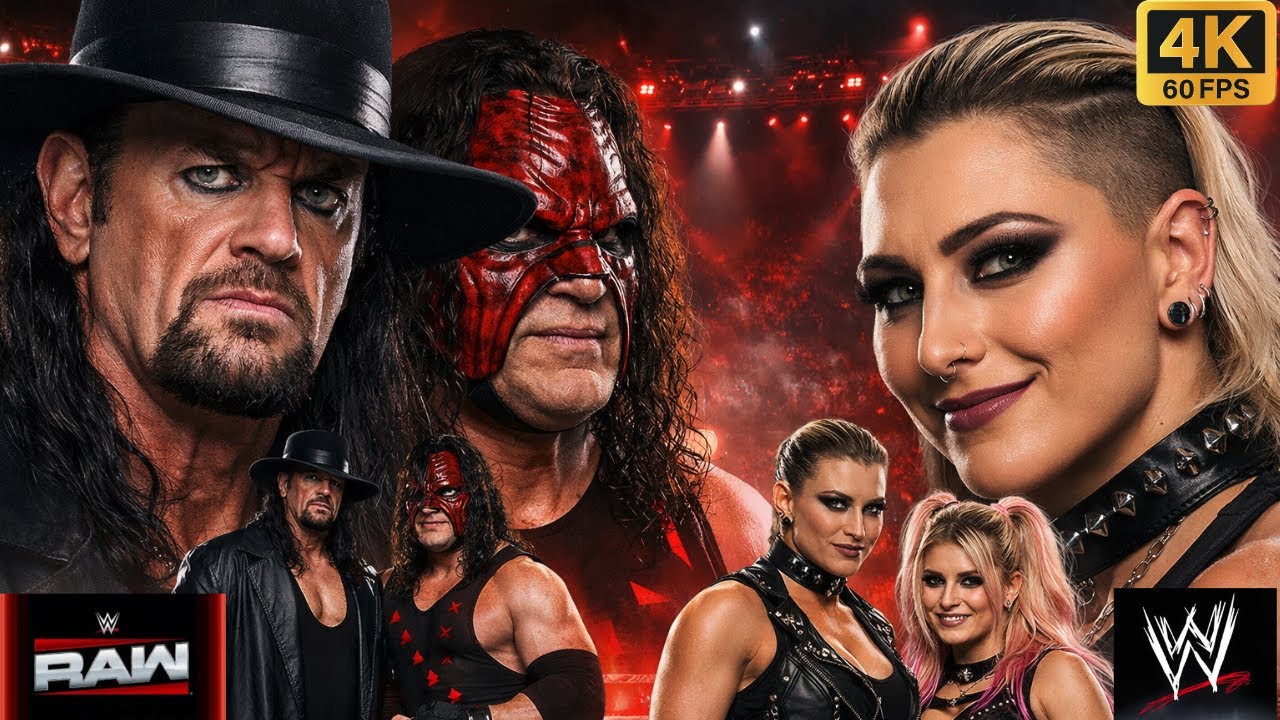 Full Match - Rhea Ripley, Alexa Bliss Vs Undertaker, Kane #wwe #wwe2k25 #ps5 #shorts #gaming #games