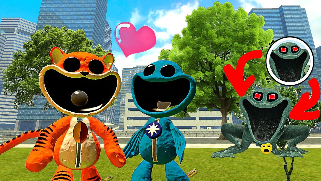 FORGOTTEN SMILING TIRELESS TIGER AND BIG FRONG LOVE STORY IN GARRY'S MOD!