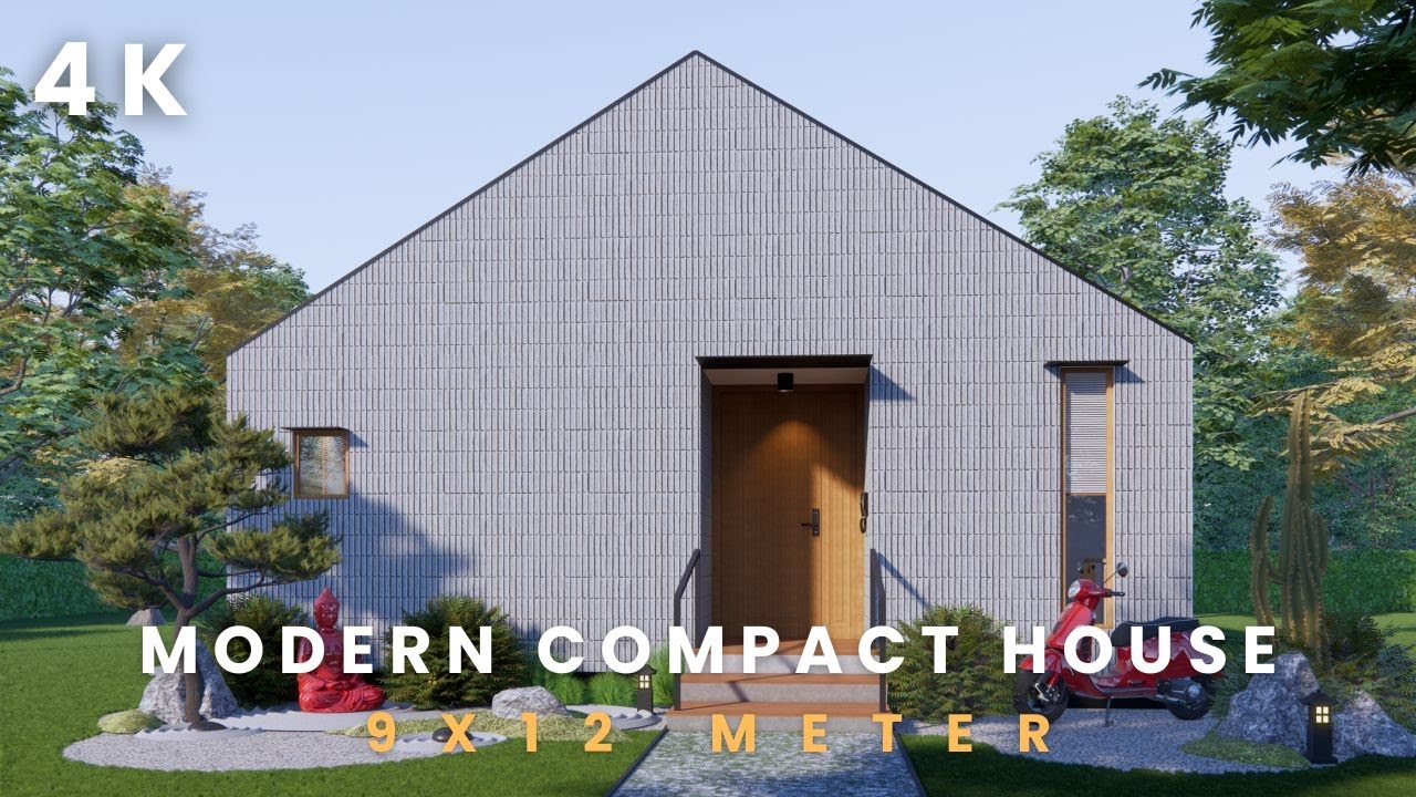 Small, Modern House | 9  x 12 Meter Cozy and Warm House