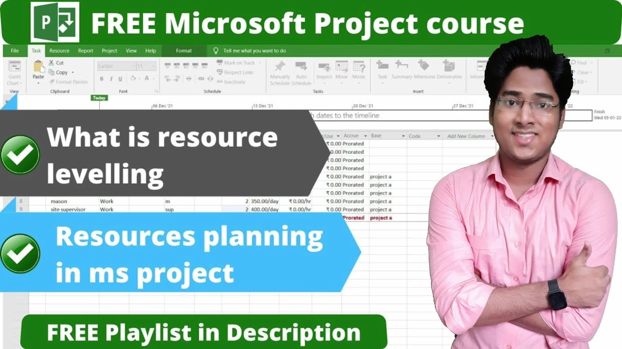 What is resource levelling | Resource levelling in ms project | Resource planning in ms project