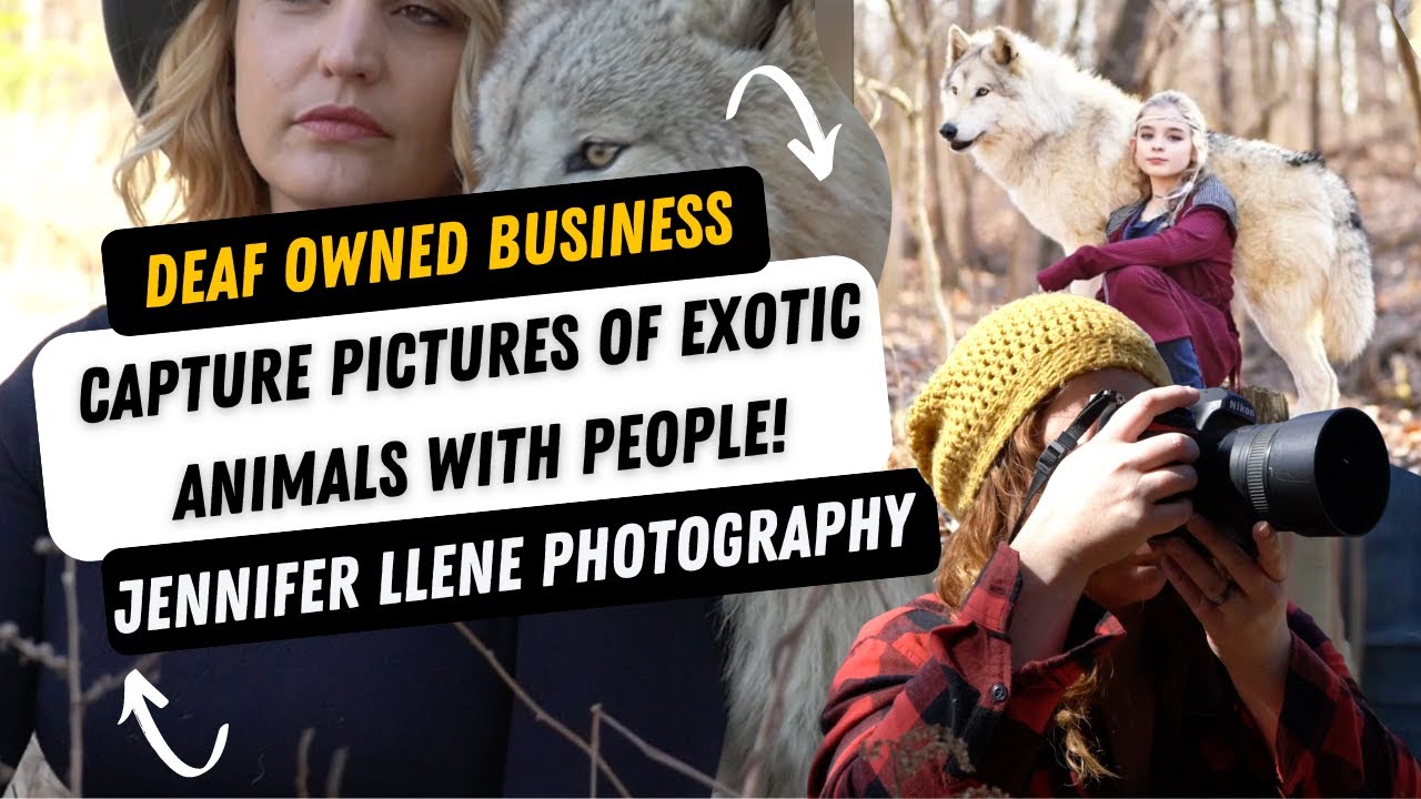 Deaf Professional Photographer Takes Pictures of Exotic Animals with People!