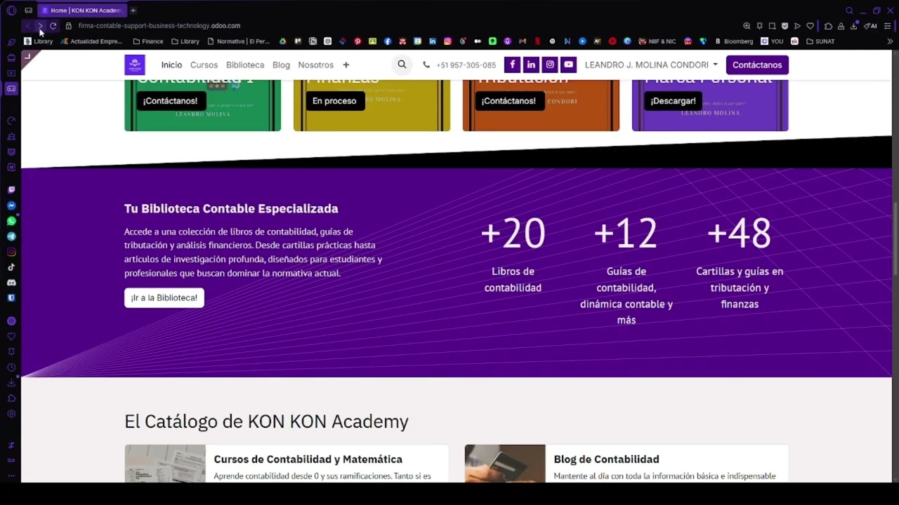 ¡TODO lo que un Contador necesita en un solo lugar! 🚀 Kon Kon Academy ! Pagina Web KON KON