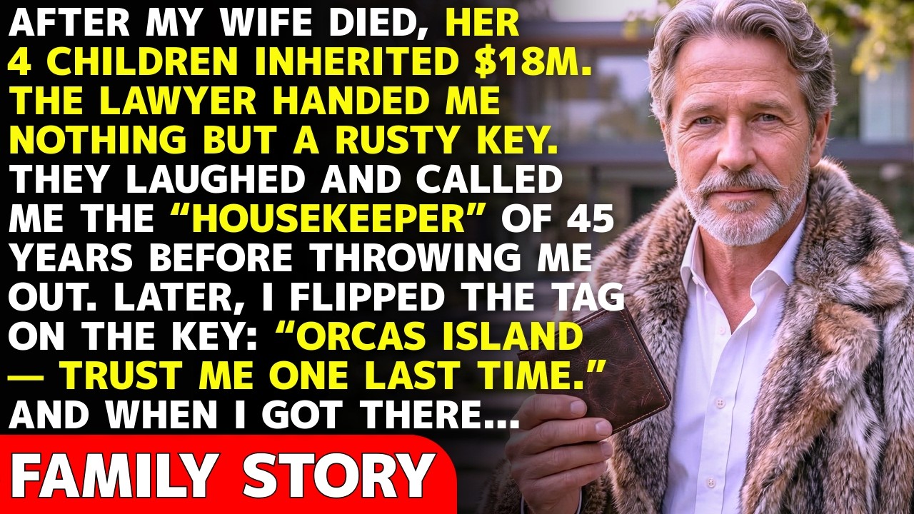 After My Wife Passed Away, Her Four Kids Took $18M — I Was Left With a Rusty Key to Orcas Island