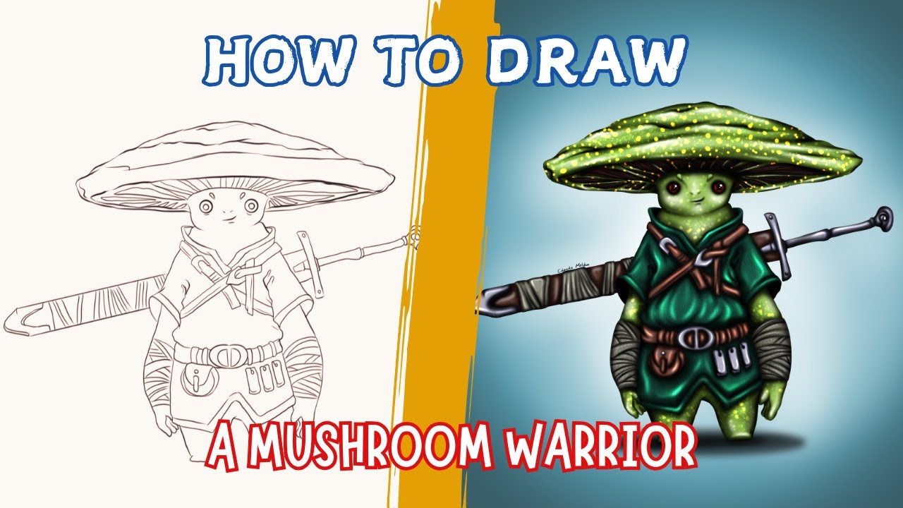 Is this drawn Mushroom Warrior or samurai???😱😱😱