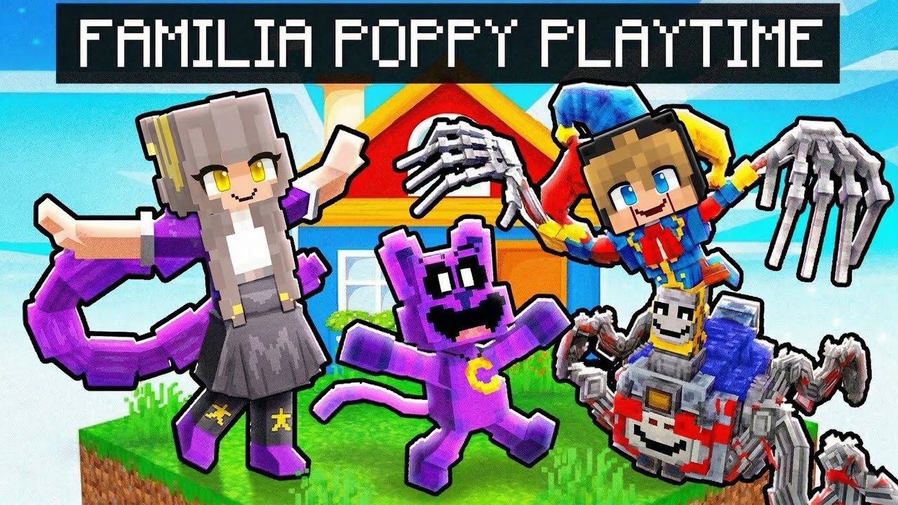 FAMILIA POPPY PLAYTIME în Minecraft!!!!