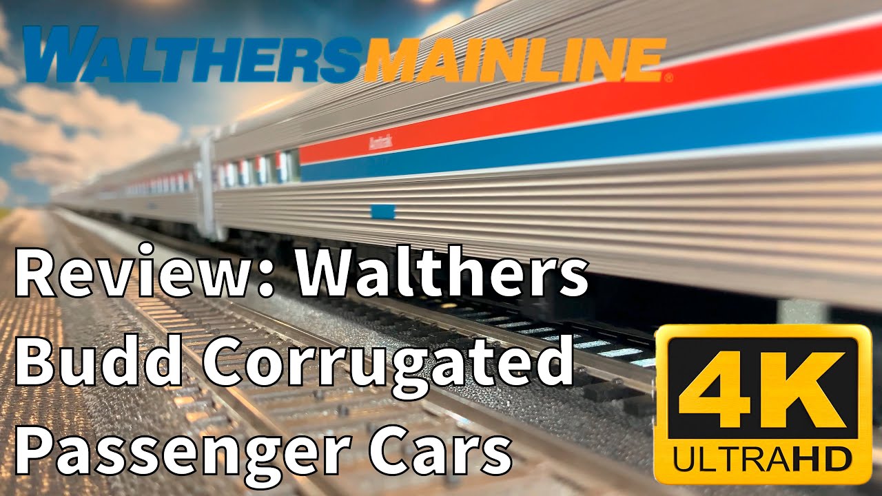 Detailed Unboxing and Review: HO Scale Walthers Mainline Budd Corrugated Amtrak Passenger Cars