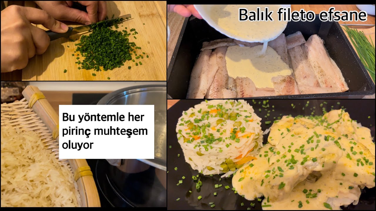 🐟SOSLU BALIK FİLETO ENFES/EN KOLAY BASMATİ PİRİNÇ PİŞİRME TEKNİYİ🥰