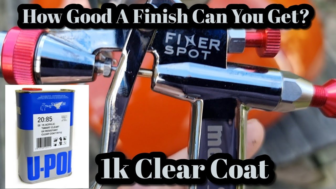 1k Clear Coat в сравнении с 2k The Meiji Finer Spot 1.2 и Upol 2085