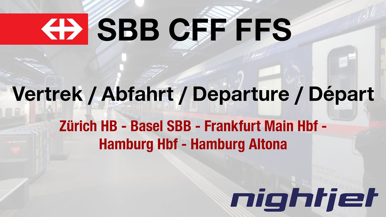 Vertrekprocedure Nightjet / Abfahrt verfahren Nightjet / Departure procedure Nightjet