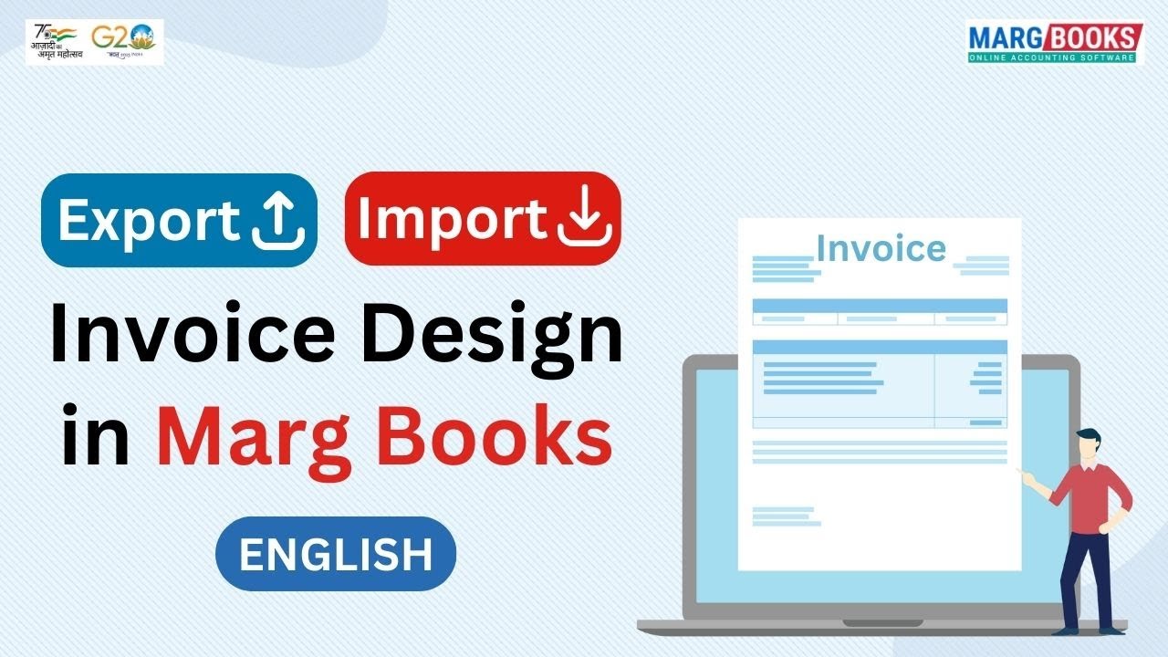 Экспорт и импорт дизайна счетов в Marg Books (на английском) | Онлайн-бухгалтерия