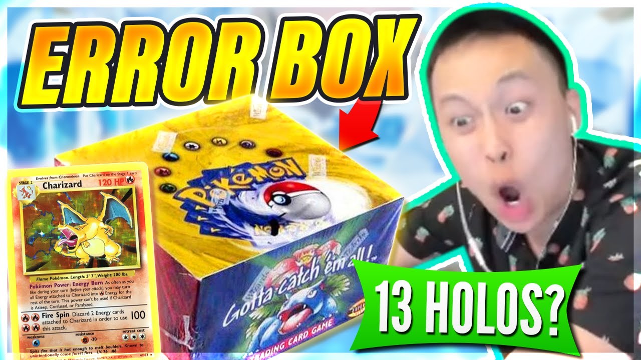 ERROR Base Set Booster Box?! 13 Holos?! - MAX Nostalgia! Charizard?!