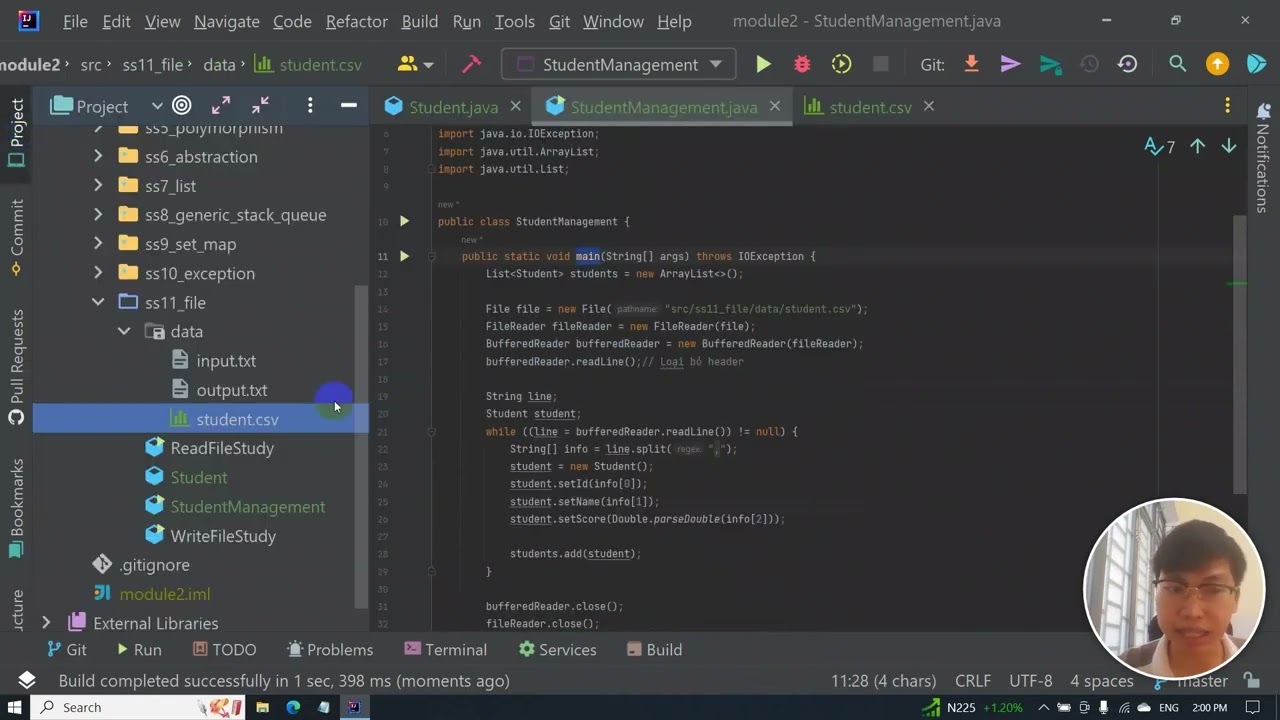 JAVA | OOP | 11. Quản lý học sinh | Hiển thị danh sách