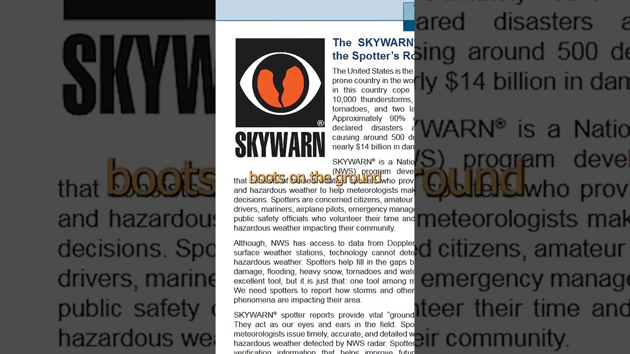 Skywarn  #chrisboden #comedy #educational #science #severe #weather #tornado #radio #emergency #NWS