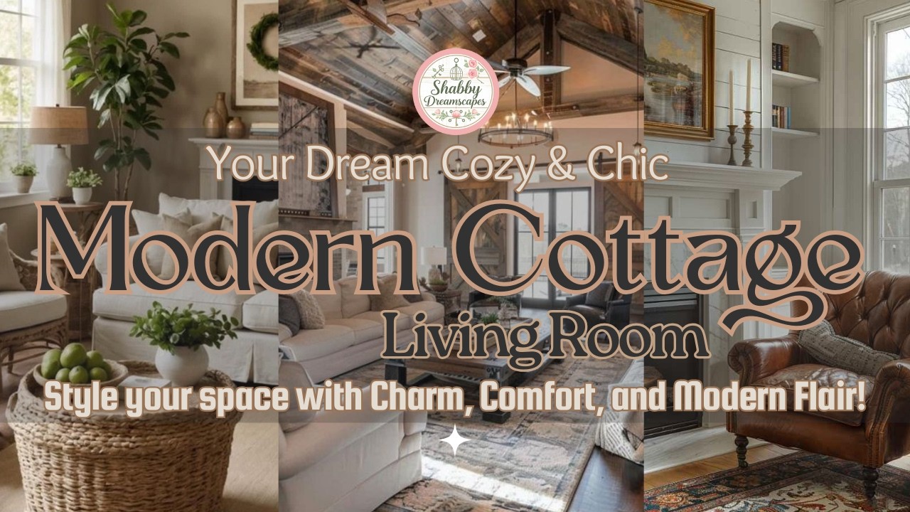 🛋️✨ Chic & Cozy: Modern Cottage Living Room Vibes That Feel Like Home | Cottagecore Decor Ideas