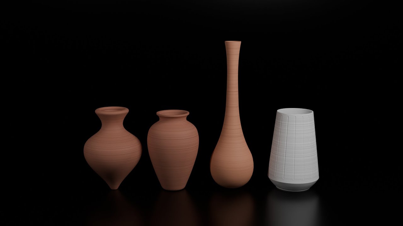 Create in Blender | 4 Vase Concepts | 3 Creative Modeling Workflows | Part 1