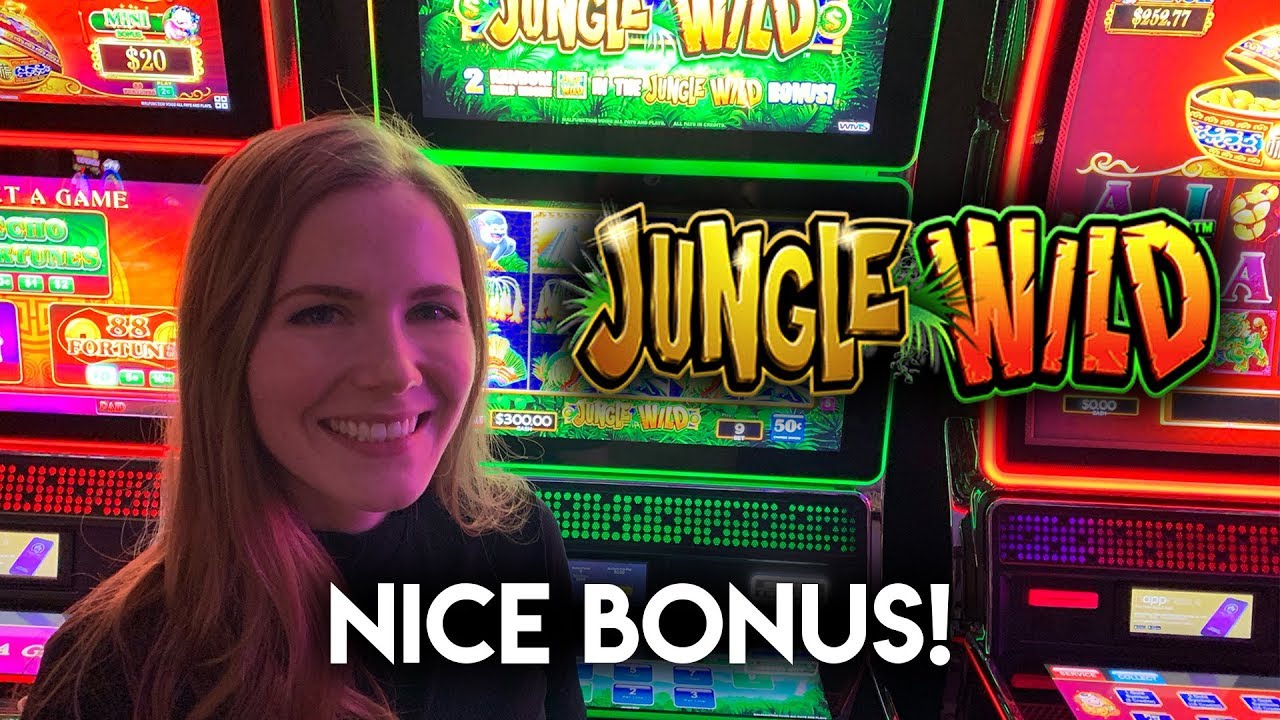 BONUS! Nice Line Hits! Jungle Wild Slot Machine!