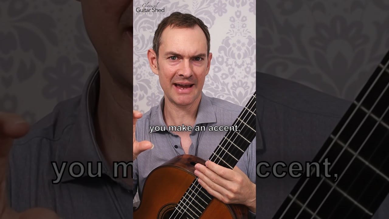 Empower Your Playing: Dynamic Accents in Scale Practice #shorts  #classicalguitarshed #guitarlessons
