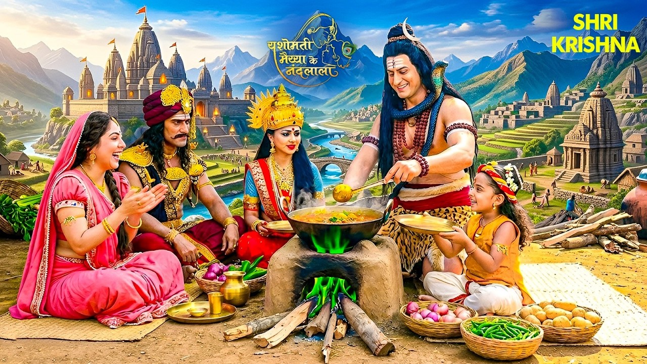 महादेव ने बाल कान्हा के लिए भोजन पकाया | यशोमती मईया के नंदलाला | YMKN | Shree Krishan #krishna #maa