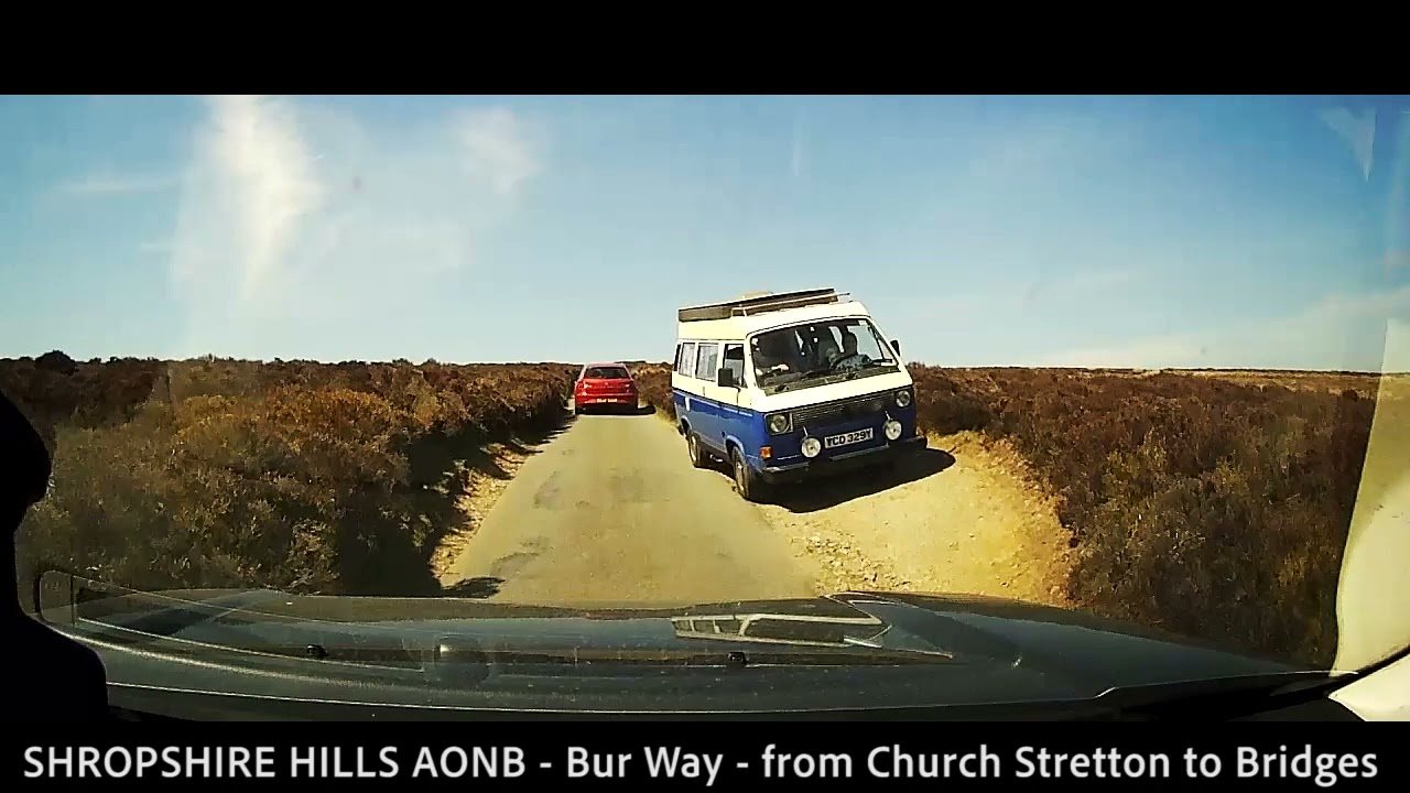 Scenic Road - Shropshire Hills AONB - POV - Long Mynd - UK - Land Rover Freelander 2 dash cam.