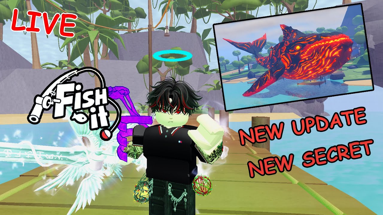 NEW UPDATE KOHANA EXPANSION SECRET MAGMA WHALE | GIVEAWAY 25K SUBSCRIBE 10 SECRET #roblox #fishit