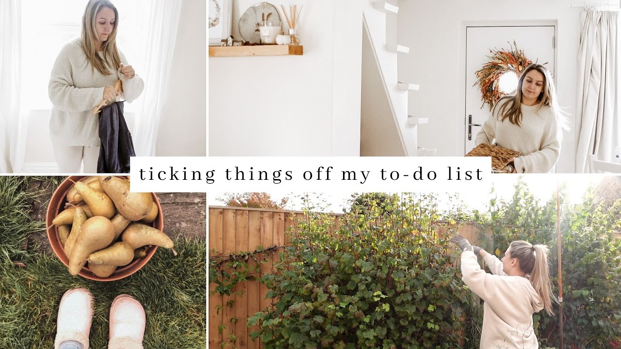 A Productive Day In My Life | getting back on track, to-do list + putting garden to bed for winter