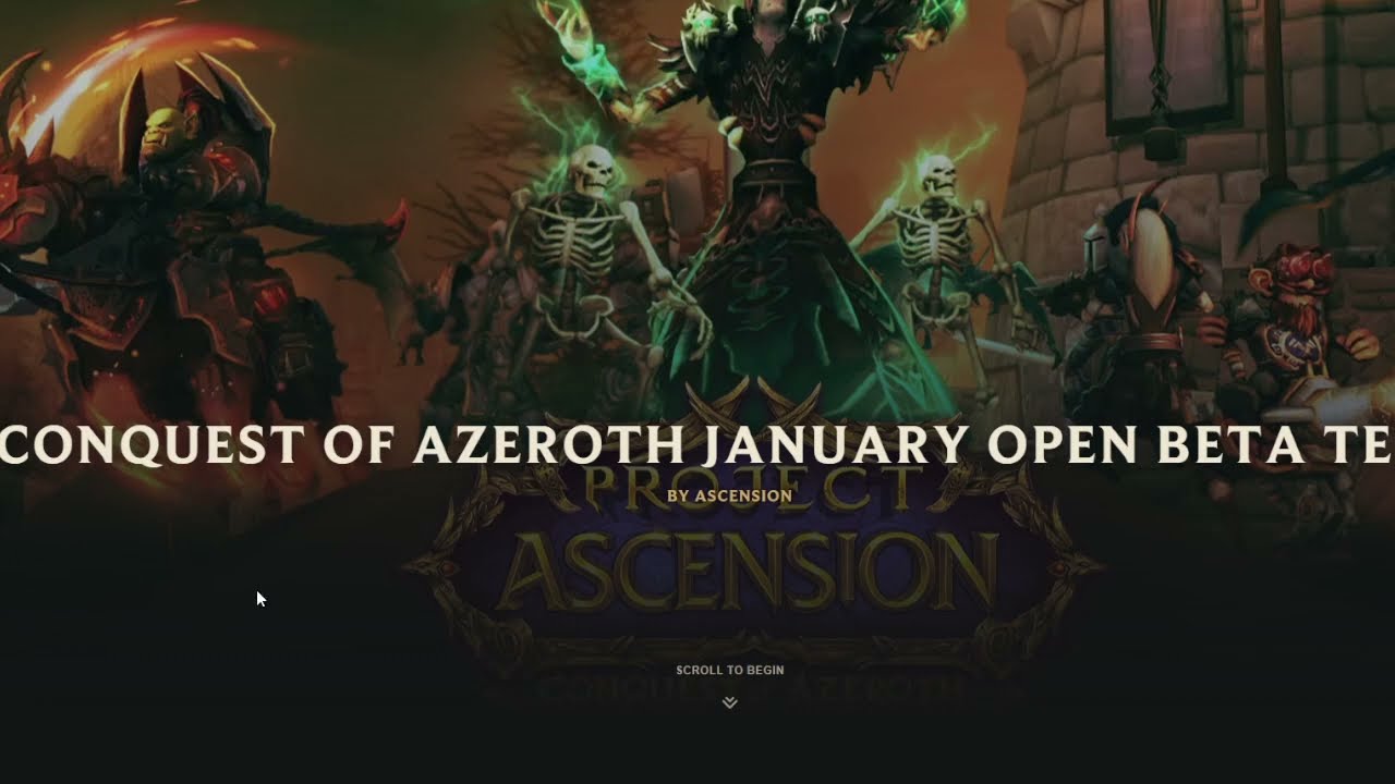 Conquest of Azeroth | 1 Week January Open Beta Test | Playing Necromancer PvP or Reaper PVP