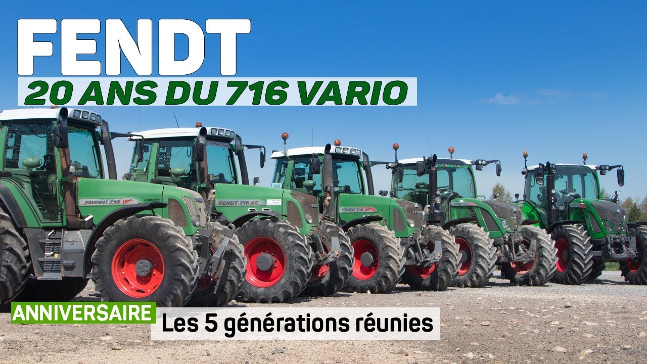 EXCLU : 20 ans du FENDT 716 Vario; les 5 générations réunies