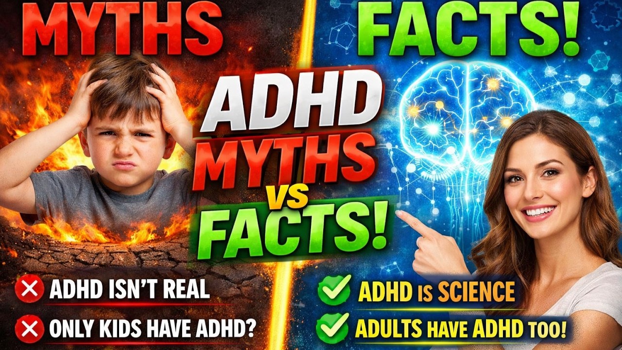 ADHD - 8 Myths vs Facts | ADHD Isn&rsquo;t What You Think!