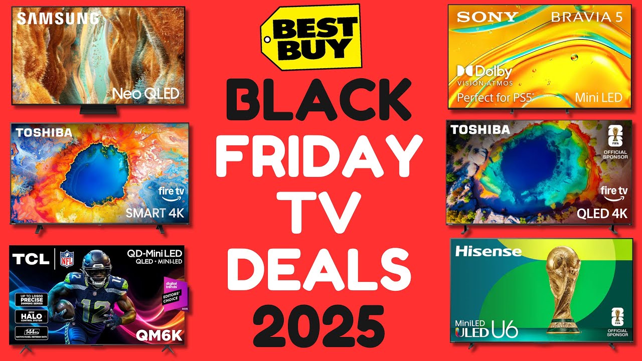 25 БЕЗУМНЫХ скидок на телевизоры в Черную пятницу 2025 года &mdash; Best Buy Black Friday Deals
