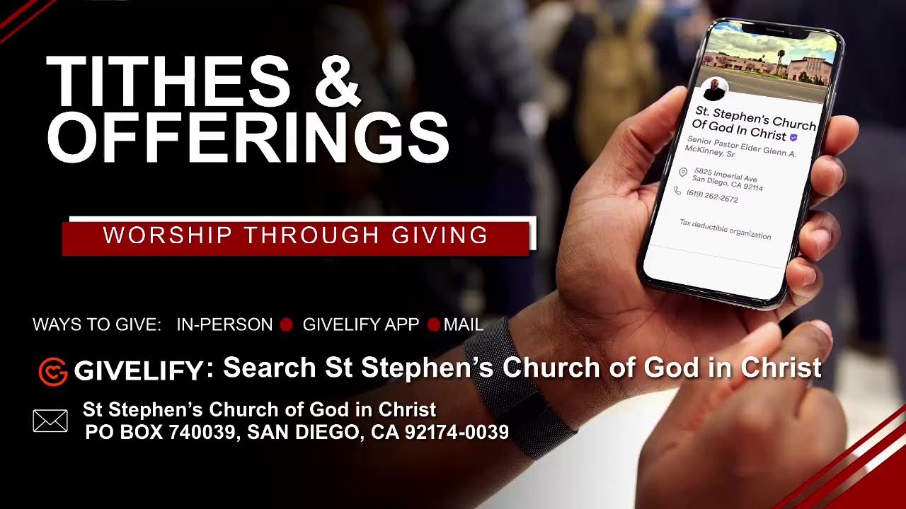 St. Stephen's Cathedral Church of God in Christ 8am live stream service, February 15, 2026
