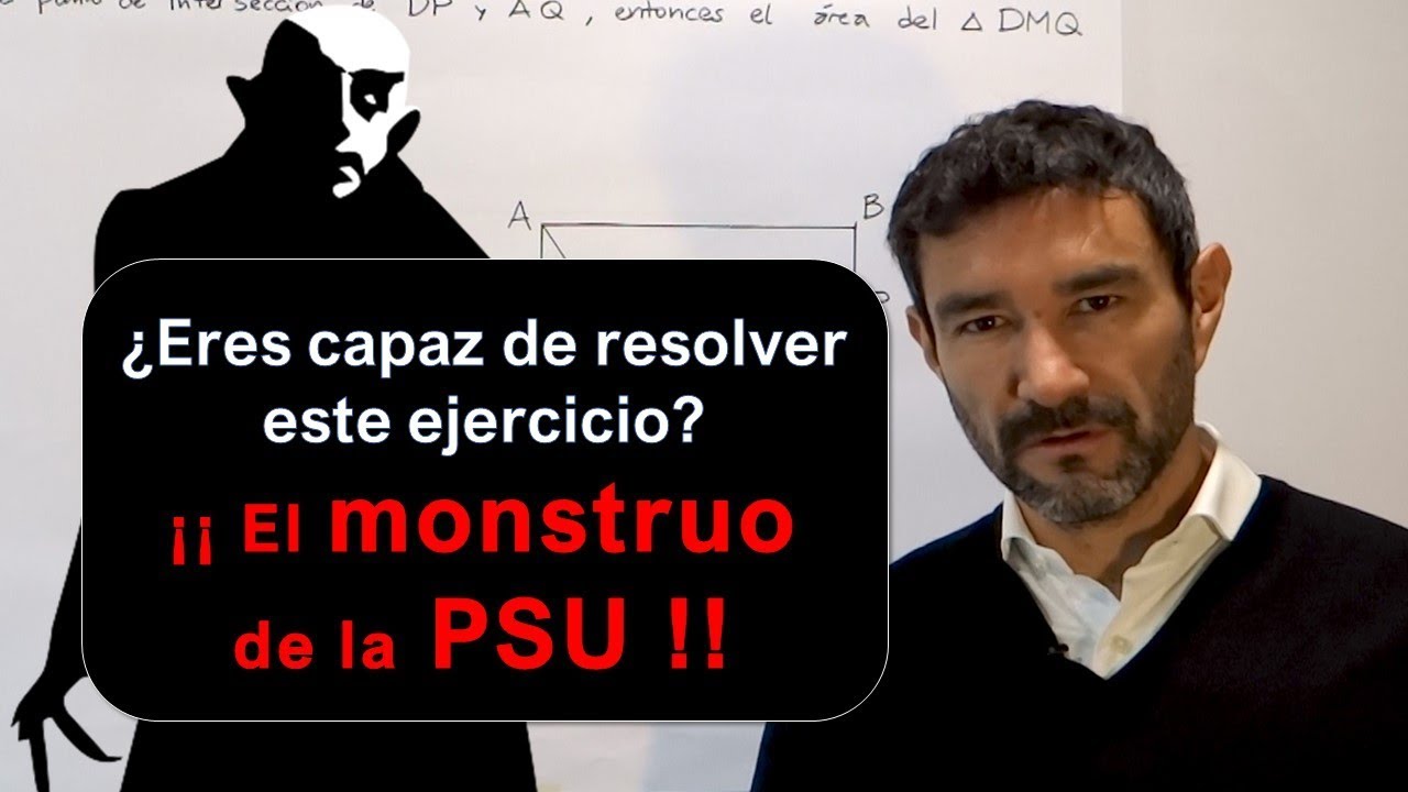 Miniclase Geometría: Semejanza de triángulos. EL EJERCICIO DE GEOMETRÍA MÁS DIFÍCIL DE LA EX PSU