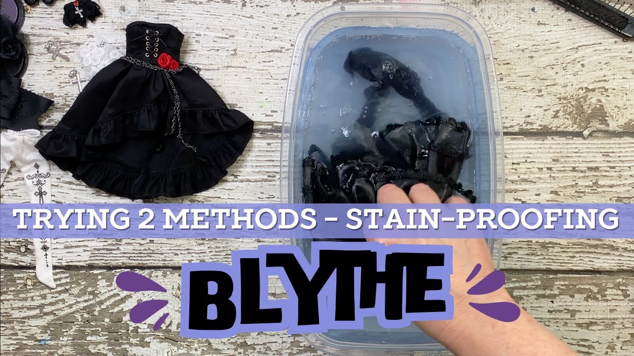 Goth Blythe Unboxing + Fabric Test! Will This Stop Stains?