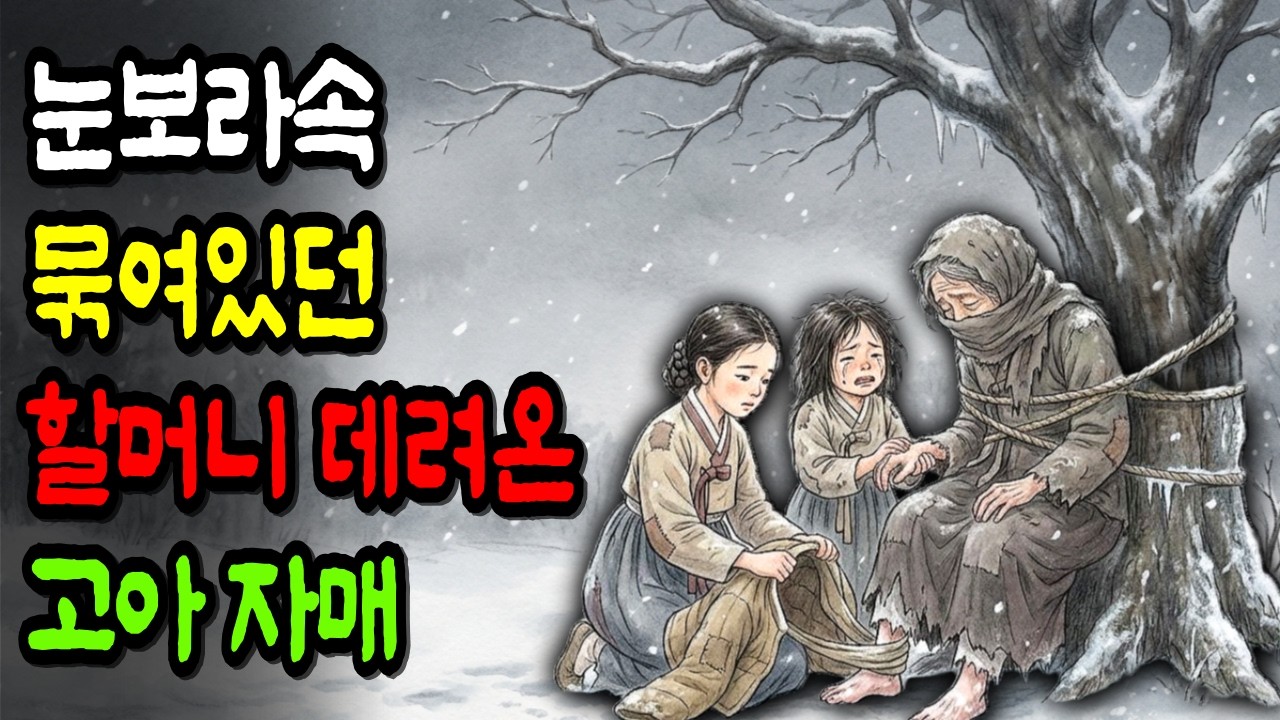 눈보라속에 버려진 할머니를 구한 고아 자매, 죽어가던 노파가 간직한 비밀은? | 야담 옛날이야기 수면동화 오디오북
