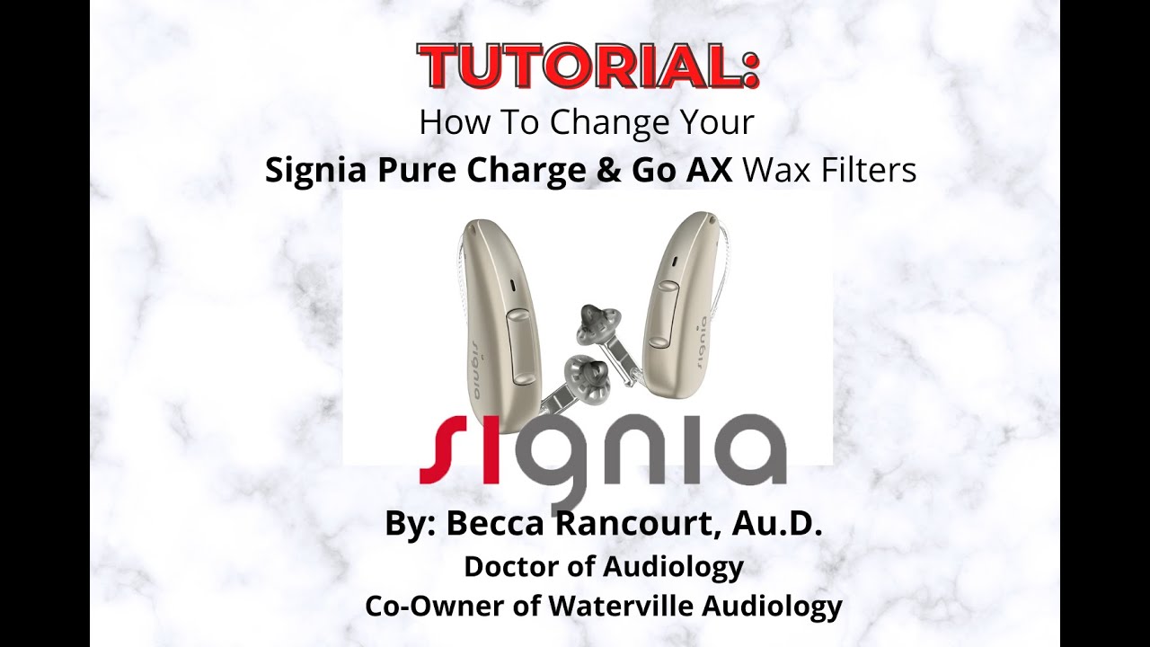 Tutorial: How to change a Signia Pure Charge & Go AX wax guard