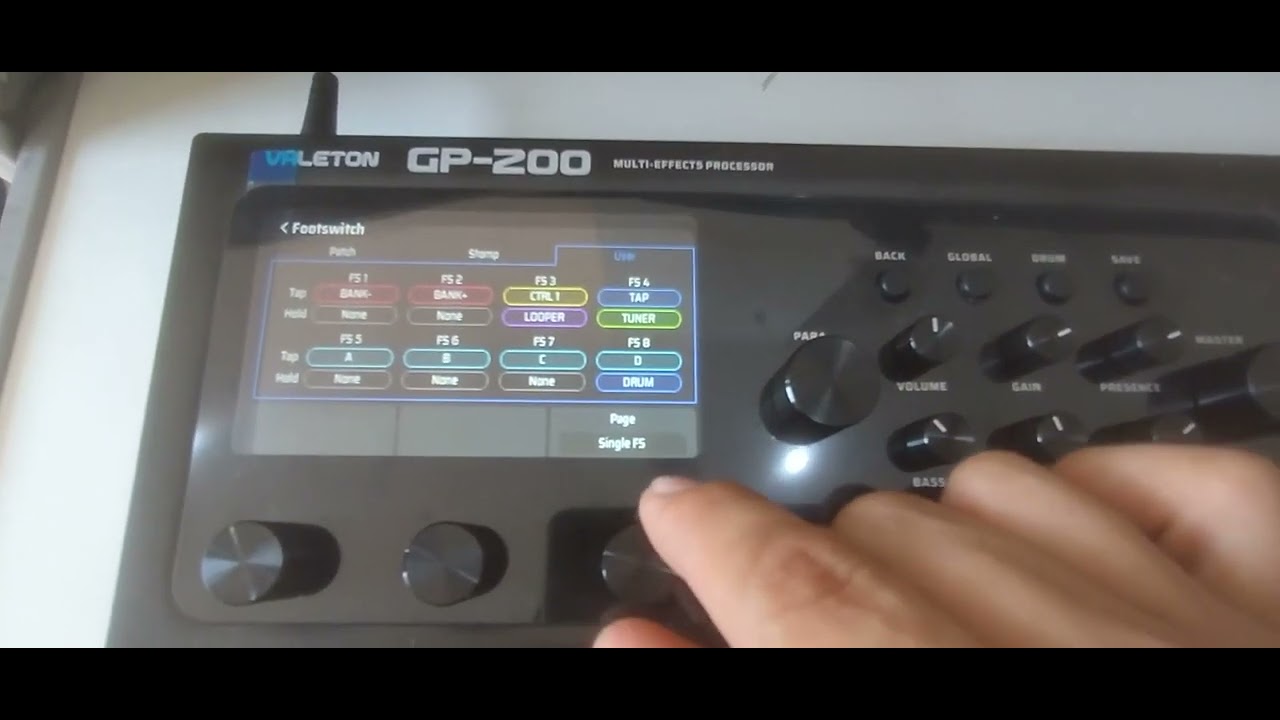 Funções da pedaleira @Valeton Gp 200
