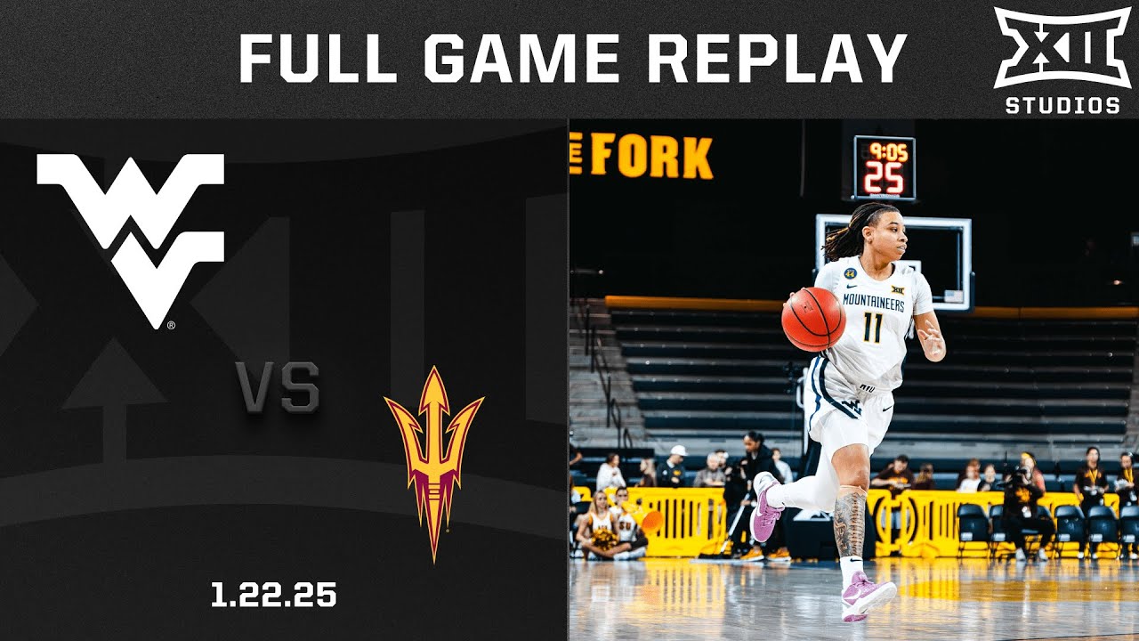 West Virginia vs. Arizona State (1.22.25) Full Game Replay | 2024-25 Big 12 Women's Basketball